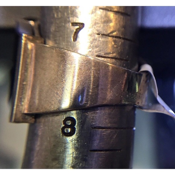 Geometric Design Onyx Ring Sz7.5 Sterling Silver 925 NWT (All Stones Simulated) - Picture 3 of 4